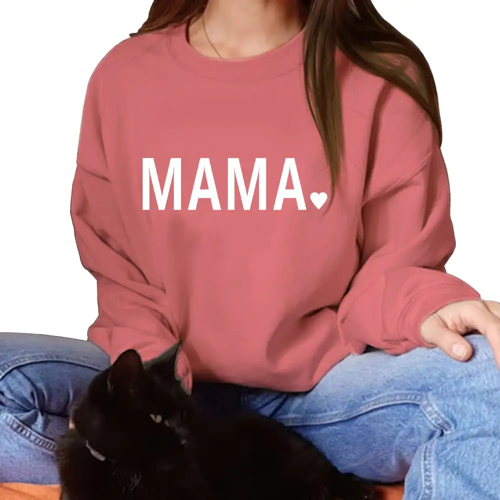 Thanksgiving MAMA Casual Crewneck Sweatshirt