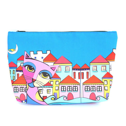 Biggdesign Owl And City Transparent Shopping and Beach Bag