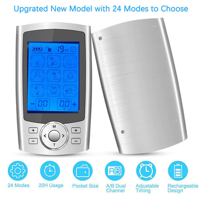 24-Mode TENS Therapy Device for Full Body Massage