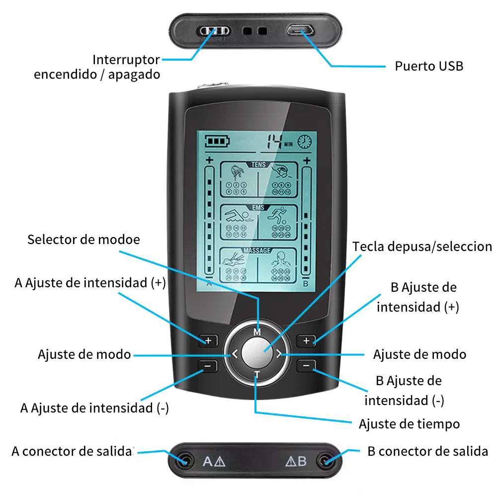 24-Mode TENS Therapy Device for Full Body Massage