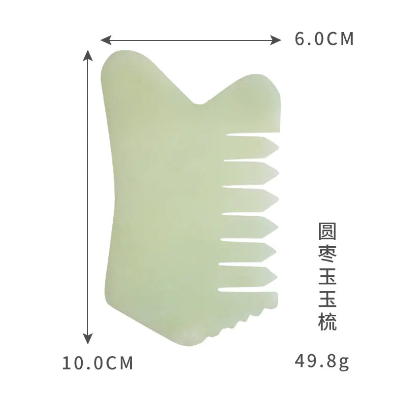 Jade Massage Comb with Dual Color Design